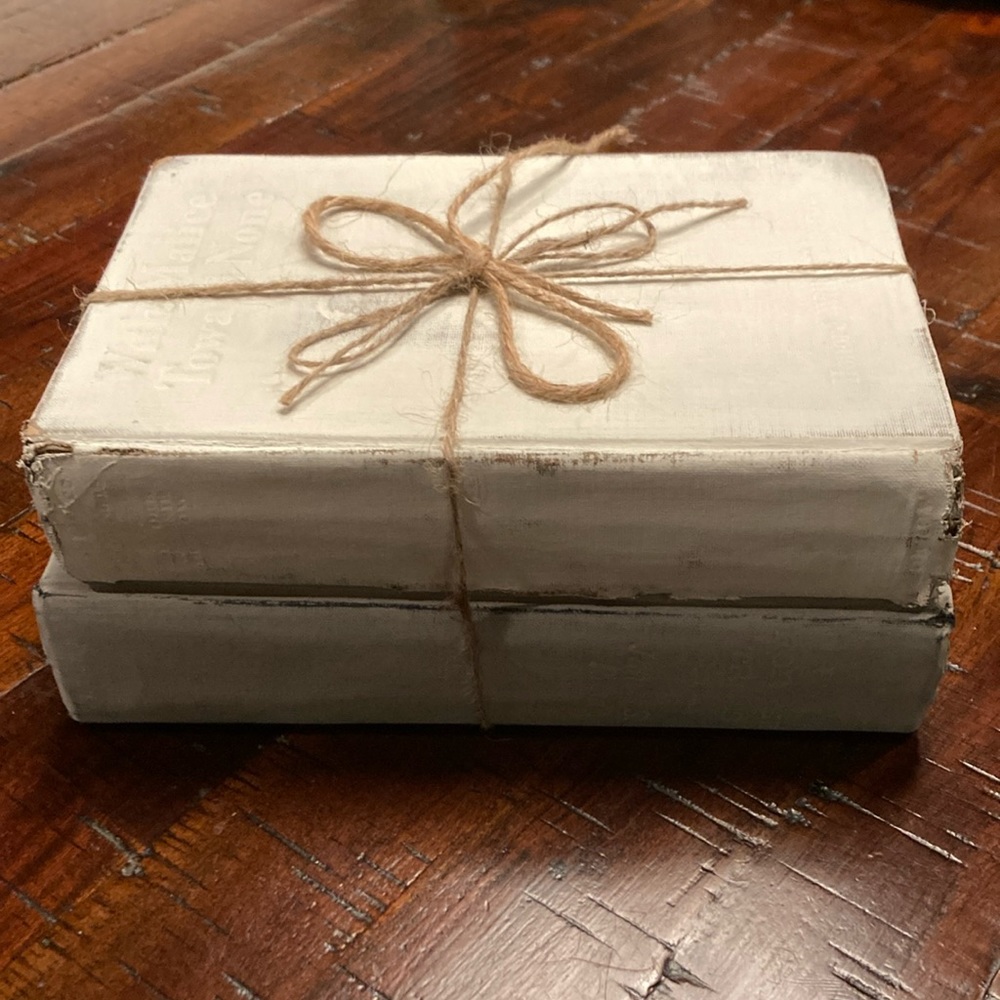 Distressed Painted Antique book bundle